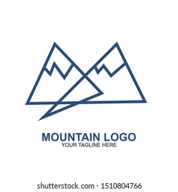 Mountain Logo Design Template. Icon mountain vector