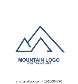 Mountain Logo Design Template. Icon mountain vector