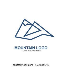 Mountain Logo Design Template. Icon mountain vector