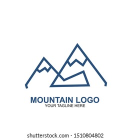 Mountain Logo Design Template. Icon mountain vector