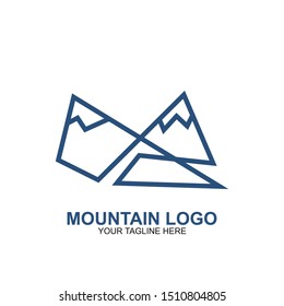 Mountain Logo Design Template. Icon mountain vector