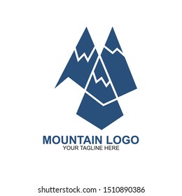  Mountain Logo Design Template. Icon mountain vector
