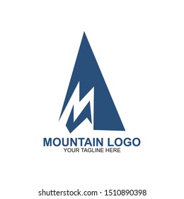  Mountain Logo Design Template. Icon mountain vector