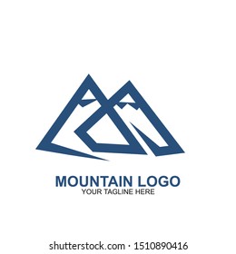  Mountain Logo Design Template. Icon mountain vector