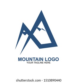  Mountain Logo Design Template. Icon mountain vector