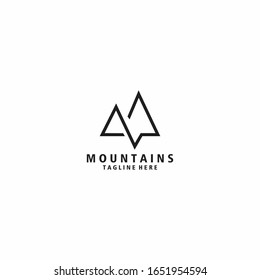 Mountain Logo Design Template. Icon mountain vector