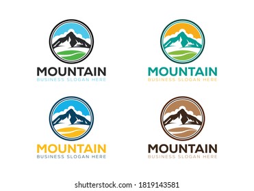Mountain Logo Design Template and Icon Design