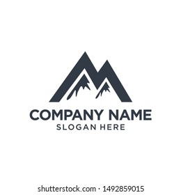 Mountain Logo Design Template Inspiration, Vector Illustration