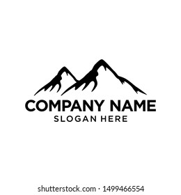 Mountain Logo Design Template Inspiration, Vector Illustration
