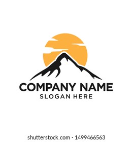 Mountain Logo Design Template Inspiration, Vector Illustration