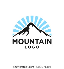 Mountain Logo Design Template Inspiration, Vector Illustration.