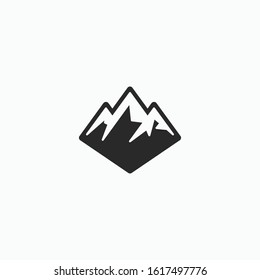 Mountain Logo Design Template Inspiration, Vector Illustration
