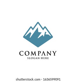 Mountain Logo Design Template Inspiration, Vector Illustration