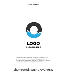 Mountain Logo Design Template Inspiration, O Letter
