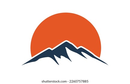 Mountain Logo Design Template Inspiration, Vector Illustration.