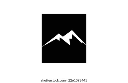Mountain Logo Design Template Inspiration, Vector Illustration