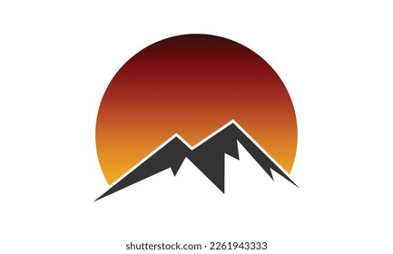 Mountain Logo Design Template Inspiration, Vector Illustration.