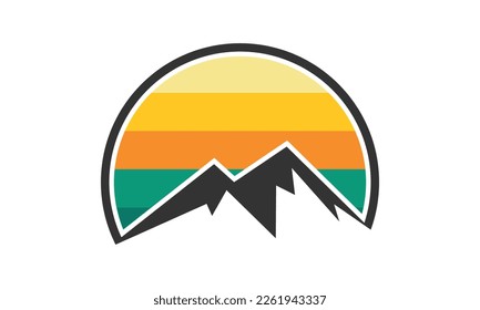 Mountain Logo Design Template Inspiration, Vector Illustration.