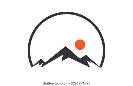 Mountain Logo Design Template Inspiration, Vector Illustration.