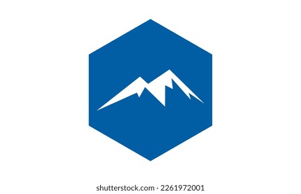Inspiración de plantilla de diseño de logotipos de montaña, Ilustración vectorial.