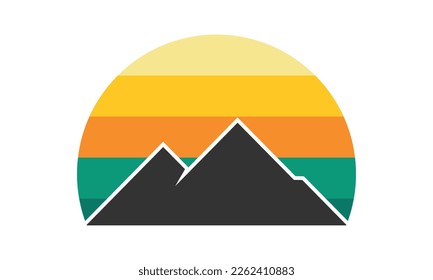 Mountain Logo Design Template Inspiration, Vector Illustration.