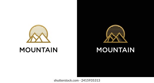 Vorlage für das Design von Mountain-Logos