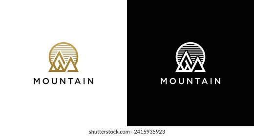 Mountain Logo Design Template Inspiration
