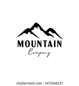 Mountain logo design template vector isolated illustration