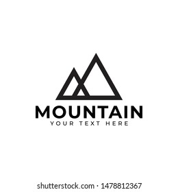 Mountain logo design template vector isolated illustration