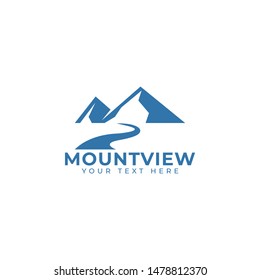 Mountain logo design template vector isolated illustration