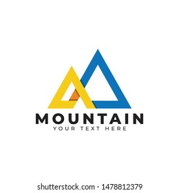 Mountain logo design template vector isolated illustration