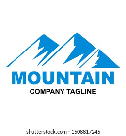 Mountain logo design template vector illustration