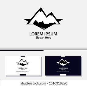 mountain logo design template. vector illustration.EPS10