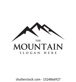 Mountain logo design template vector illustration