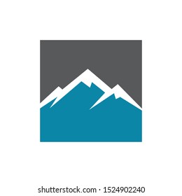 Mountain logo design template vector illustration