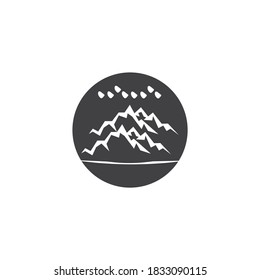 Mountain logo design template vector illustration