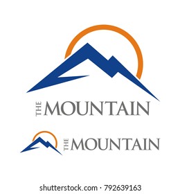 Mountain logo design template vector illustration