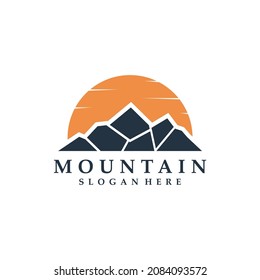 	Mountain logo design template vektor