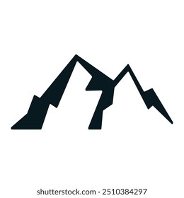 A mountain logo design typically features bold, angular peaks that symbolize strength, adventure, and nature. The minimalist and clean design can evoke feelings of exploration and resilience, making i