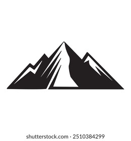 A mountain logo design typically features bold, angular peaks that symbolize strength, adventure, and nature. The minimalist and clean design can evoke feelings of exploration and resilience, making i