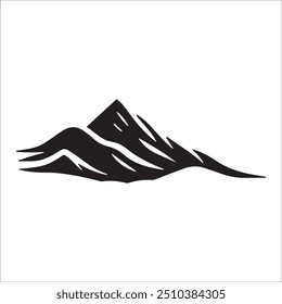 A mountain logo design typically features bold, angular peaks that symbolize strength, adventure, and nature. The minimalist and clean design can evoke feelings of exploration and resilience, making i