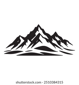 A mountain logo design typically features bold, angular peaks that symbolize strength, adventure, and nature. The minimalist and clean design can evoke feelings of exploration and resilience, making i