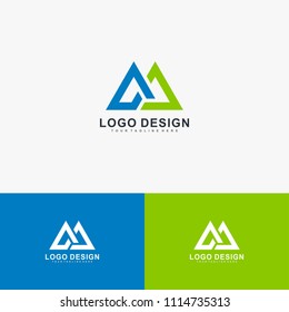 Mountain logo design vector.