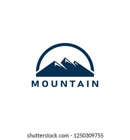 Mountain Logo, Mountain Design Logo Vector, Hill Design Logo Vector Template