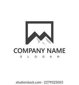 Mountain Logo Design Vector, Mountain Icon