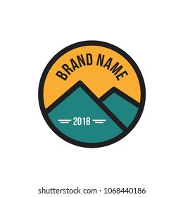 Mountain logo design vector illustration