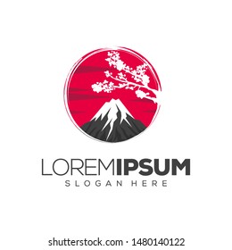 mountain logo design vector illustration