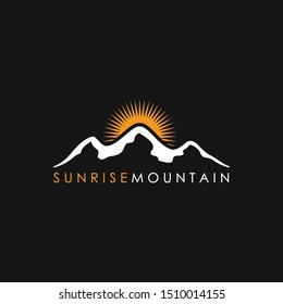 Mountain logo design. vector illustration