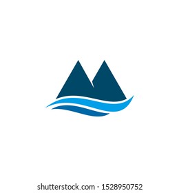 Mountain logo design vector illustration icon template