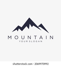 mountain logo design vector illustration